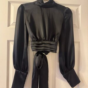 Zara satin blouse